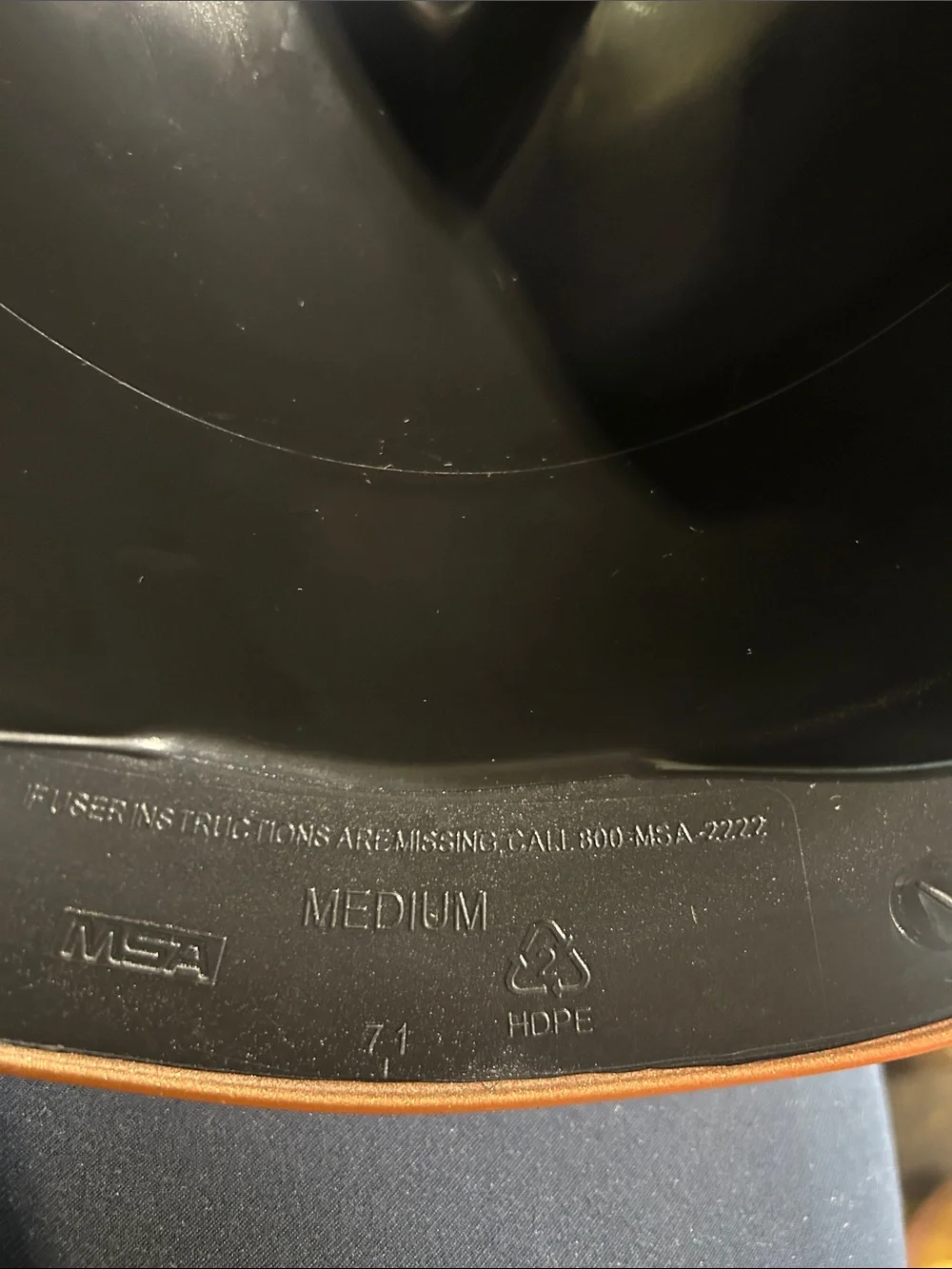 New MSA 454-10092015 CAP V-GD BLK FLAMES THERMOFORMED RTCHT
